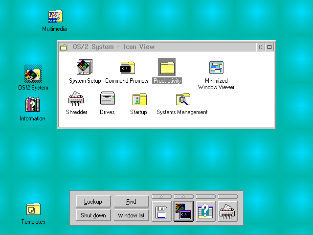 Desktop after installation