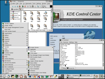 Click to see the full size KDE Desktop image