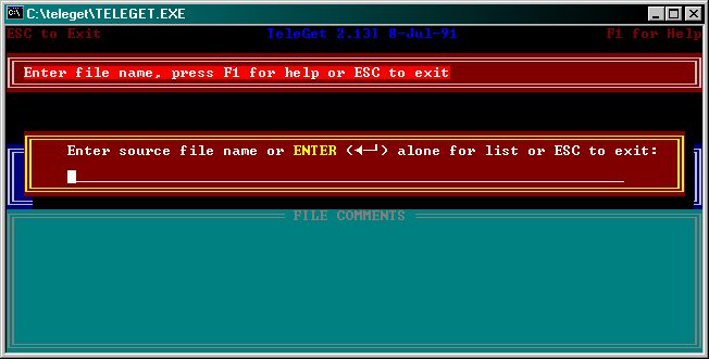Enter Filename
